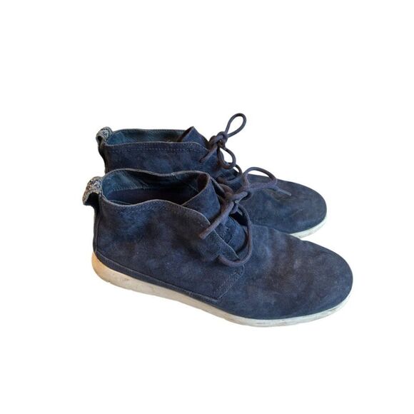 Ugg Mens Size 9 Suede Ankle Chukka Boots Navy Blue Casual Shoes - Picture 6 of 10